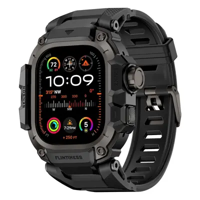 For Apple Watch iWatch 49 Ultra 3 Black Gold Protective Case - 10