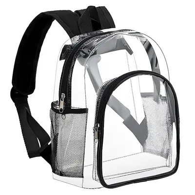 Transparent PVC Student Backpack, Customizable Color