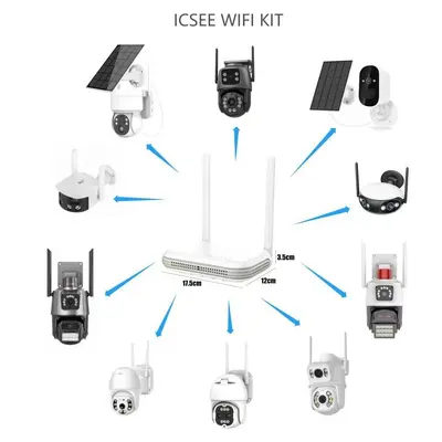XMeye 10-Kanal ICSEE Xiongmai kabelloses Sicherheitskamera-NVR Heim-WiFi Netzwerk Festplatte Videoaufzeichnung