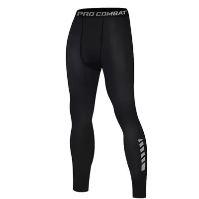 Men's 3/4 Length Basketball Compression Pants, Ice Silk Breathable, Quick-Dry - 6