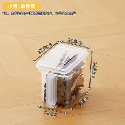 Kitchen storage box with wheels and handle