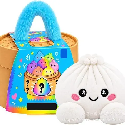 Extra großes Dumpling Weihnachts-Stressball-Plüsch mit Dampfgarer - 5