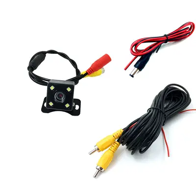 CCD camera for cars, universal high-resolution night vision AHD rear view camera, in-vehicle rear view image camera complete set. - 12