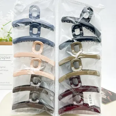 Pearl twist hair clip with plastic embellishment women's Korean side clip Korean style individually packaged pastoral two-yuan store accessories - 11