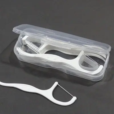 Diş ipi çubukları, 10 parça, taşınabilir set