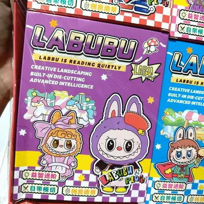 Bubu Quiet Book, DIY Sticker Book for Girls, No-Cut Toy Book