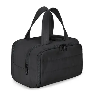 Large-capacity portable cosmetic bag with wide opening - 6