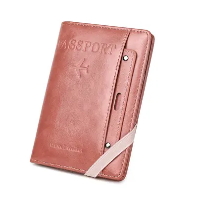 2026 new model RFID anti-theft passport travel multi-functional ticket holder retro document bag large capacity multi-card passport holder - 7