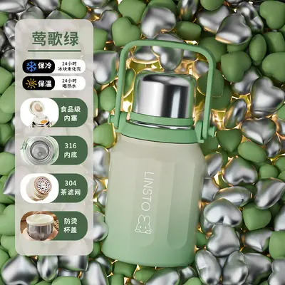 316 Paslanmaz Çelik Termos Bardak Büyük Kapasiteli Taşınabilir - 11