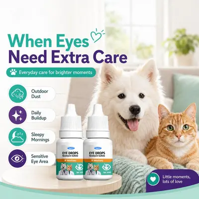 KineShineX Premium Eye Hygiene Solution | Мягкие очищающие капли для собак и кошек | 10 мл - 2