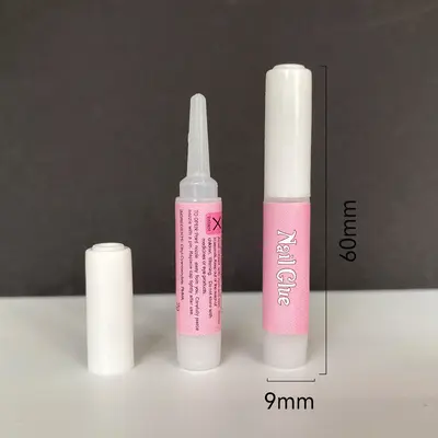 Nail Glue 2g, No UV Lamp Needed, Quick-Dry Mini Pen
