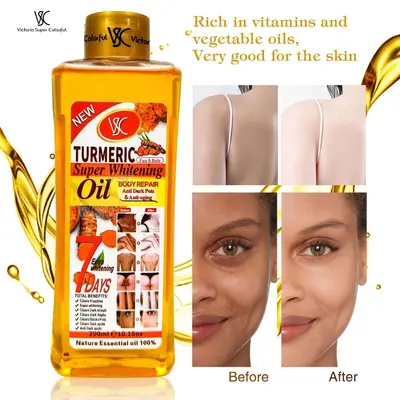 Turmeric Essential Oil with Vitamin C, Full Body Massage Oil 200ml