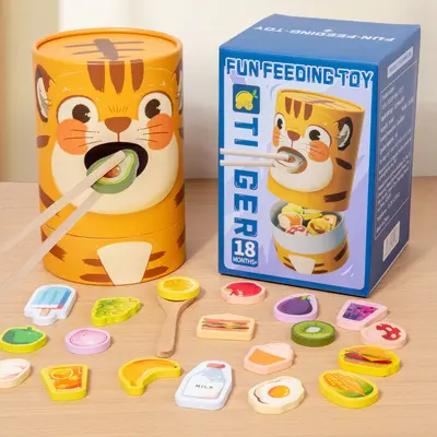 Grenzüberschreitendes Neuheiten-Kinder-Lernspielzeug, Fütterungsspiel, kognitives Spiel, Kindergarten, Training der Feinmotorik und logischen Denkfähigkeit