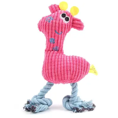 Plush Rope Knot Pet Toy for Cats and Dogs, Teeth Cleaning