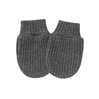 Newborn Anti-Scratch Face Gloves with Ribbed Edge and Foot Covers - 10