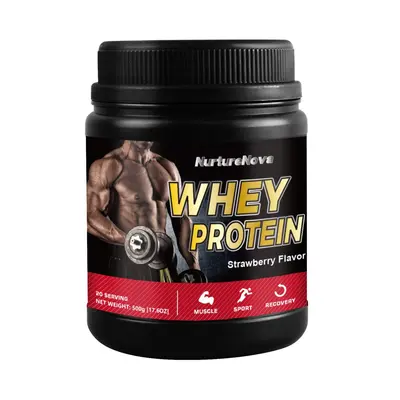 Whey Proteinpulver 500g in Schokolade, Vanille, Erdbeere, Matcha