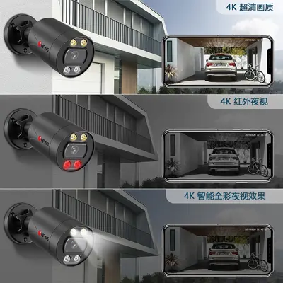 8MP POE high-resolution camera system for commercial monitoring