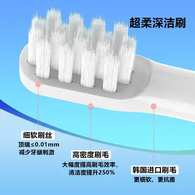 Xiaomi T100/MES603 electric toothbrush head soft bristles replacement