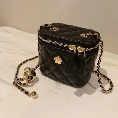 Women's Mini Bag Camellia Rhombus Pattern Chain Small Crossbody 2025 - 3