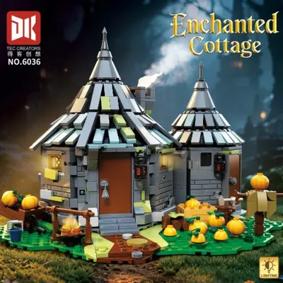 Deke 6036 Magic Cabin (Light Version) Collectible Children's Educational Assembly Building Blocks Toy