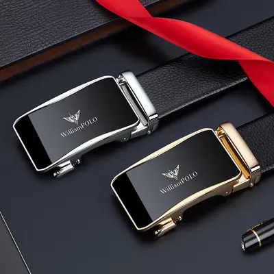 Emperor Paul belt men's genuine leather belt men's belt first layer cowhide business automatic buckle men's belt wholesale