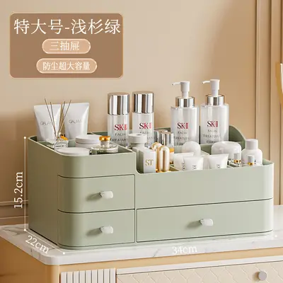 Kosmetik-Aufbewahrungsbox mit Make-up-Pinsel- und Lippenstift-Organizer - 8