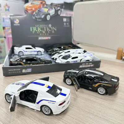Rückzugsauto Polizeiauto mit Licht und Sound, Türen öffnen sich, Kinderspielzeug