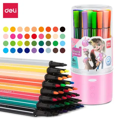 Deli 7060 yıkanabilir sulu boya kalemi seti - 13