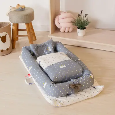 Waschbares, tragbares Babynest, Reise-Babybett mit abnehmbarem Einsatz