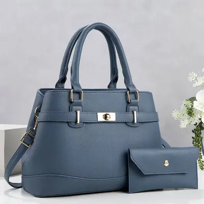 Damentaschen-Set mit Litschi-Muster, zweiteilig, Mutter-Kind-Tasche - 2