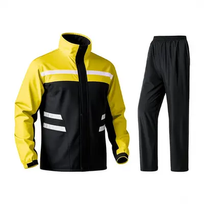 Motosiklet yağmurluk ve yağmur pantolon takımı ayrılabilir - 6