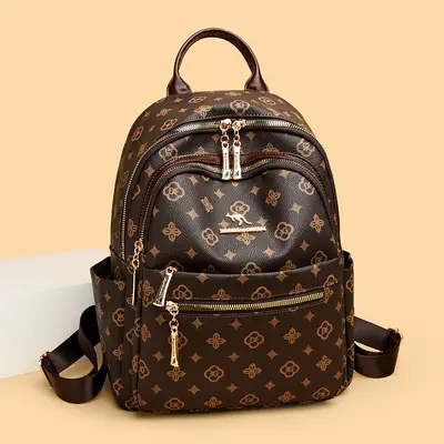 Genuine Soft Leather Backpack for Women, Large Capacity Casual Daypack - 7
