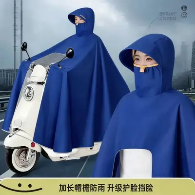 Electric vehicle raincoat, visible window, full body - 12