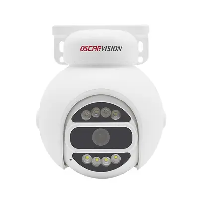 5MP HD Night Vision PoE Dome Camera Set with Remote Control Outdoor Waterproof PTZ Pan/Tilt/Zoom Security Camera