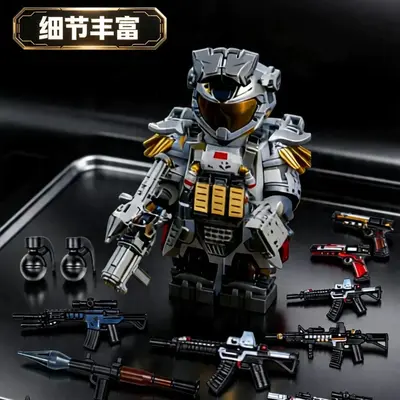 兼容乐高三角洲行动人仔干员威龙特种兵武器枪拼装积木玩具小学生