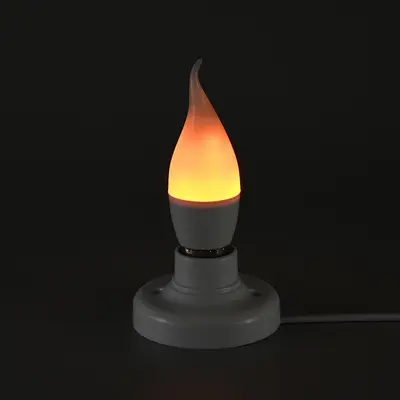 LED Candle Bulb with Realistic Flame Effect, Decorative Ambient Light