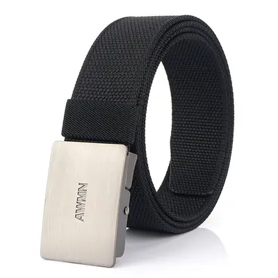 Men's Stretch Nylon Canvas Belt, Versatile Workwear and Jeans Belt