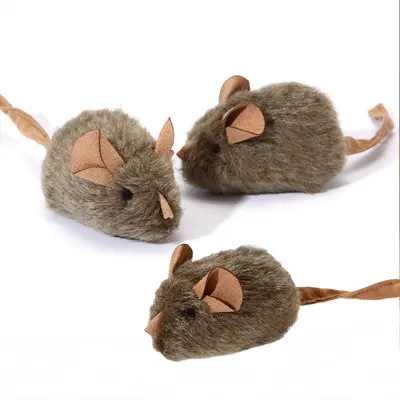 Kedi oyuncağı simülasyonu, akıllı sensörlü sesli peluş fare, kendi kendine eğlence, can sıkıntısı giderici, kedi çubuğu, evcil hayvan oyuncağı. - 7