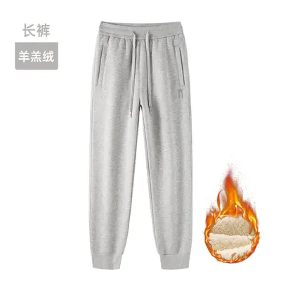 Women's Fleece-Lined Sweatpants, High-Waist, Windproof, Winter - 7