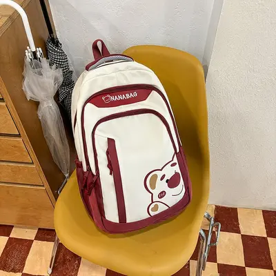 Unisex Large Capacity School Backpack, Load-Reducing, Autumn - 8