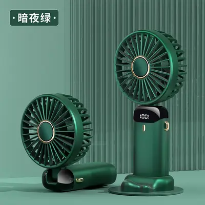 2025新款跨境爆款手持风扇USB数显充电户外露营学生宿舍桌面风扇 - 11