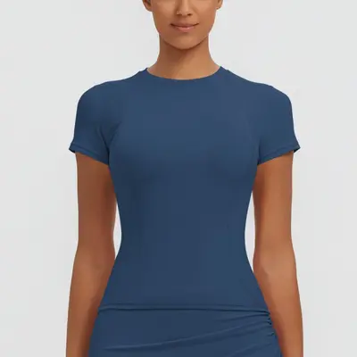 Women's Quick-Dry Thin Breathable Yoga Top T-Shirt, High Stretch - 12