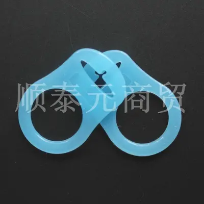 Silicone Ring Clip for MAM Pacifier Chain, Hole-Free - 9