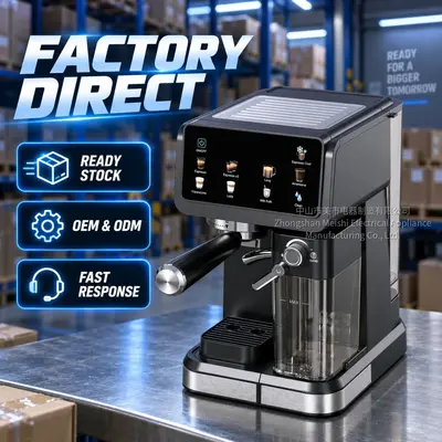 Household Semi-Automatic Espresso Capsule Coffee Machine with Milk Frother