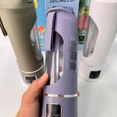 Taşınabilir meyve suyu makinesi, USB şarjlı, buz kırıcı, büyük kapasite