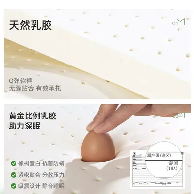 Tatami Floor Mattress, Jute and Latex, Foldable, for Dormitories - 4