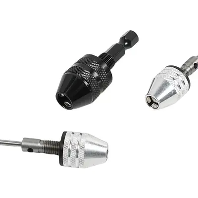 0.3-6.5mm Quick-Change Three-Jaw Drill Chuck, Hex Shank