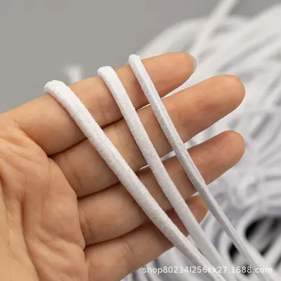 Lateks İp Lastik Bant, 4 Kat Elastik, DIY El Yapımı Malzeme