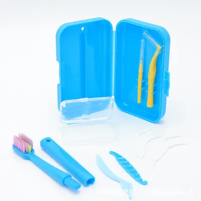 Orthodontic oral care kit with dental wax and brush - 7