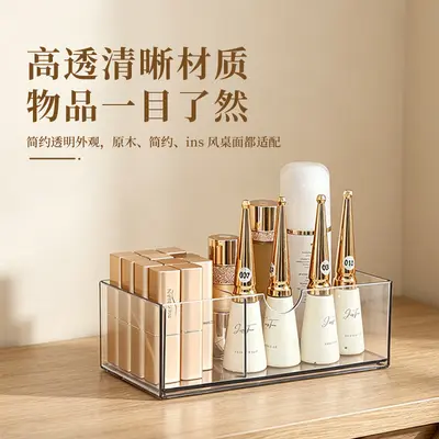 Acrylic cosmetics storage box with drawer